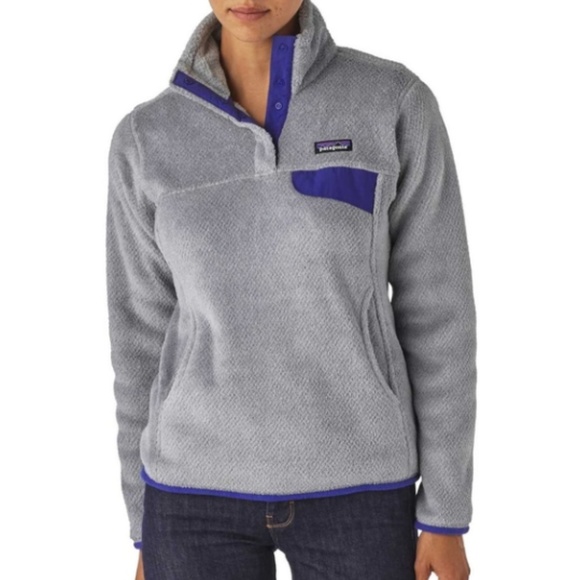 Patagonia Jackets & Blazers - PATAGONIA Grey Re-Tool Snap-T Fleece Pullover M